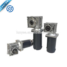 DC40W 60W 90W 120w motor sin escobillas autofrenado con engranaje de tornillo sin fin DC 12V / 24V